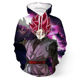 Dragon Ball Super Z Hoodie - Black Goku 3D Hoodie