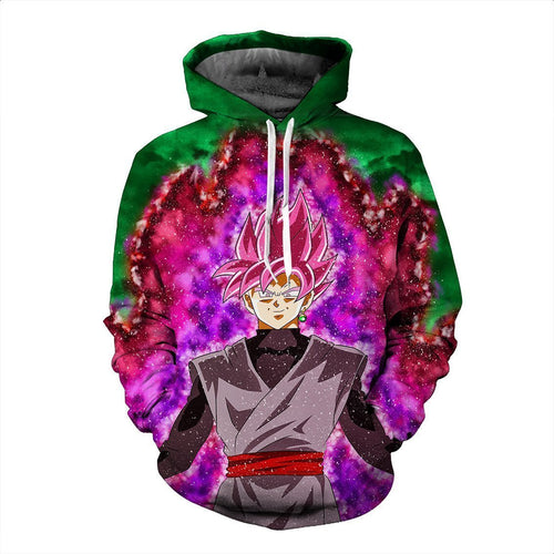 Dragon Ball Super Z Hoodie - Black Goku SSJ 3D Hoodie