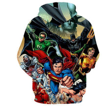 Load image into Gallery viewer, Justice League Action Heros 3D Printed Hoodie