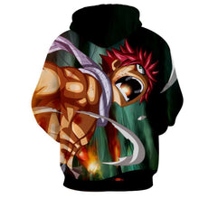 Load image into Gallery viewer, Natsu Dragneel Black Fairy Tail 3D Hoodies