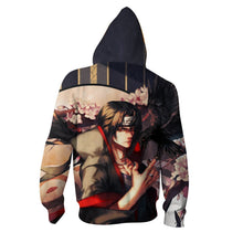 Load image into Gallery viewer, Naruto Hoodie -Sasuke 3D Hoodie - Zip Up Jacket