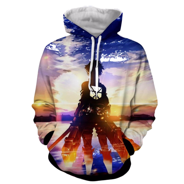 Eren Yeager Hoodie- Attack On Titan 3D Hoodie - JACKET