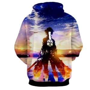 Eren Yeager Hoodie- Attack On Titan 3D Hoodie - JACKET