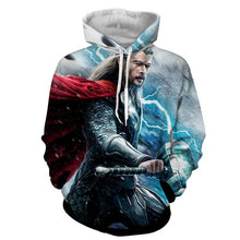 Load image into Gallery viewer, Thor Hoodies - 3D Printed Hoodie - Thor Electric Mjolnir
