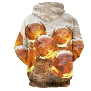 Dragon Ball Z Hoodie - Dragon balls 3D Hoodie - Jacket