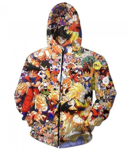 Dragon Ball Z All Characters 3D Printed Hoodie