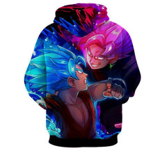 Load image into Gallery viewer, Dragon Ball Super Z Hoodie - Goku Vs Black Goku Rose 3D Hoodie