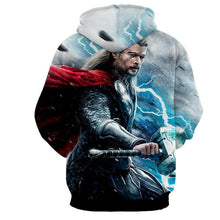 Load image into Gallery viewer, Thor Hoodies - 3D Printed Hoodie - Thor Electric Mjolnir