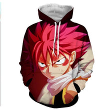 Load image into Gallery viewer, Natsu Dragneel Purple Fairy Tail 3D Hoodies