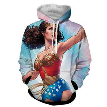 Load image into Gallery viewer, Wonder Women Comic 3D Hoodies - Wonder Women Clothing - Jacket