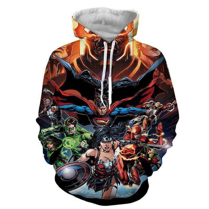 Justice League Super Heros  3D Printed Hoodie