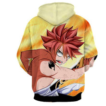 Load image into Gallery viewer, Fairy Tail Natsu Dragneel Fight 3D Hoodies