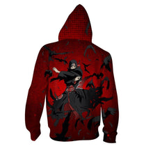 Load image into Gallery viewer, Naruto Hoodie -Sasuke  3D Hoodie - Zip Up Jacket