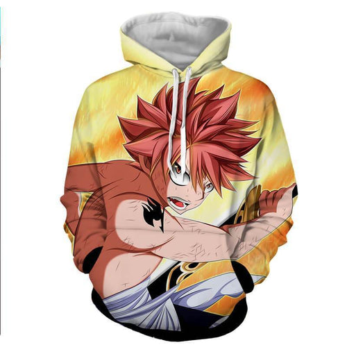 Fairy Tail Natsu Dragneel Fight 3D Hoodies