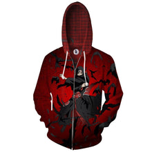 Load image into Gallery viewer, Naruto Hoodie -Sasuke  3D Hoodie - Zip Up Jacket