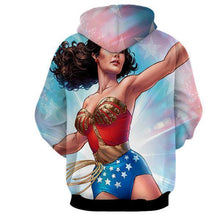 Load image into Gallery viewer, Wonder Women Comic 3D Hoodies - Wonder Women Clothing - Jacket