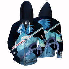 Load image into Gallery viewer, Naruto Hoodie -Sasuke  3D Hoodie - Zip Up Jacket