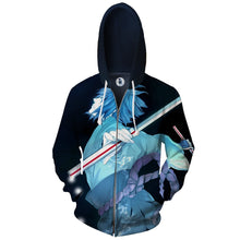 Load image into Gallery viewer, Naruto Hoodie -Sasuke  3D Hoodie - Zip Up Jacket