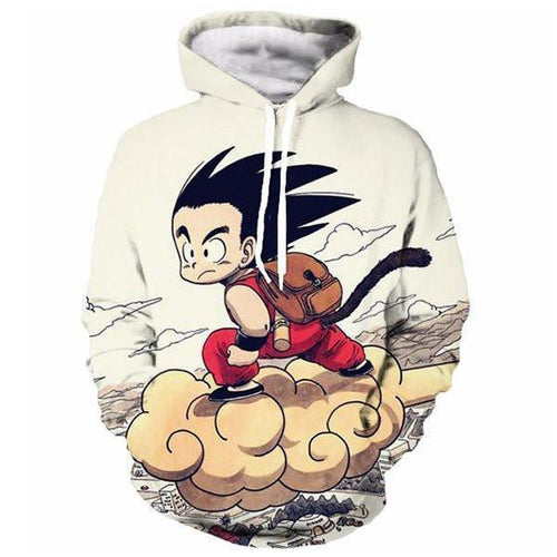 Dragon Ball Z Hoodie - Goku On Nimbus 3D Hoodie - Jacket
