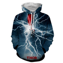 Load image into Gallery viewer, Thor Hoodies - 3D Printed Hoodie - Thor Electric Attack