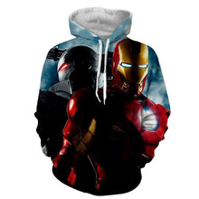 Load image into Gallery viewer, Iron Man &amp; War Machine 3D Printed Hoodie