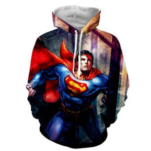 Load image into Gallery viewer, Superman Comic 3D hoodie