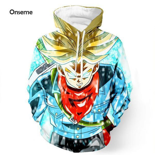 Dragon Ball Z Hoodie - SSJ Trunks 3D Hoodie