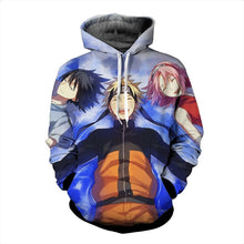 Load image into Gallery viewer, NARUTO SASKE SAKURA 3D HOODIE