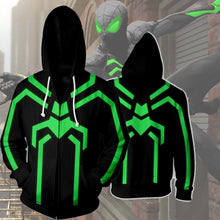 Load image into Gallery viewer, STEALTH SPIDER-MAN- ZIP UP HOODIE - 3D HOODIE