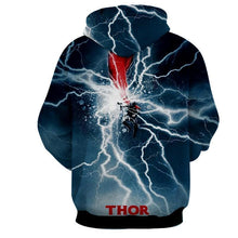 Load image into Gallery viewer, Thor Hoodies - 3D Printed Hoodie - Thor Electric Attack