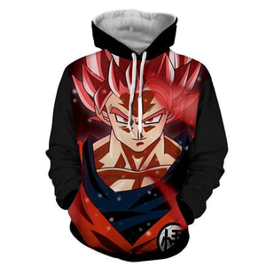 Dragon Ball Z Hoodie - Goku Kaioken 10x Hoodie - Jacket
