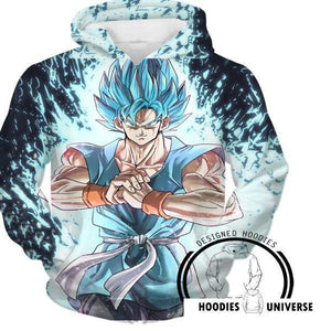 Dragon Ball Super Hoodie - Goku SSJ Blue Hoodie - DBS Hoodie