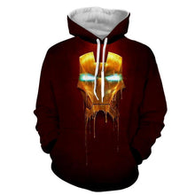Load image into Gallery viewer, Iron Man Gold Mask 3D Printed Hoodie