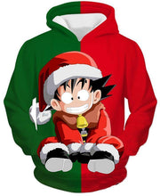 Load image into Gallery viewer, Dragon Ball Z Hoodie - Kid Goku Christmas Hoodie
