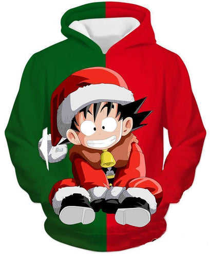 Dragon Ball Z Hoodie - Kid Goku Christmas Hoodie