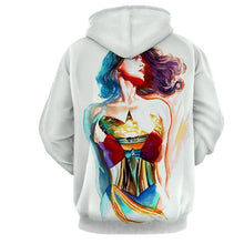 Load image into Gallery viewer, White Wonder Women 3D Hoodies - Wonder Women Clothing - Jacket