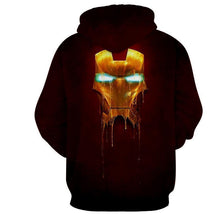 Load image into Gallery viewer, Iron Man Gold Mask 3D Printed Hoodie