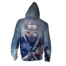 Load image into Gallery viewer, Naruto Hoodie- Kakashi Hatake 3D Hoodie - Zip Up Jacket