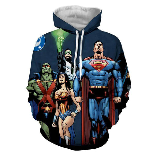 Justice League Heros Grace 3D Printed Hoodie