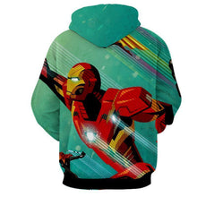 Load image into Gallery viewer, Iron Man &amp; Black Widow 3D Printed Hoodie