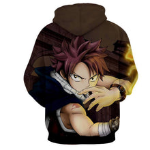 Load image into Gallery viewer, Natsu Dragneel Brown Fairy Tail 3D Hoodies