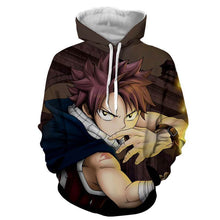 Load image into Gallery viewer, Natsu Dragneel Brown Fairy Tail 3D Hoodies