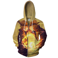 Load image into Gallery viewer, Naruto Hoodie-Naruto &amp; Baruto 3D Hoodie - Zip Up Jacket