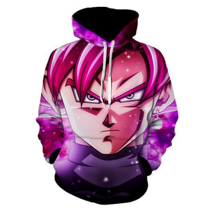 Dragon Ball Super Z - Black Goku SSJ Rose Hoodie