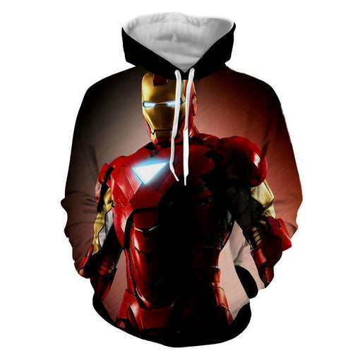Iron Man Black 3D Printed Hoodie