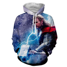Load image into Gallery viewer, Thor Hoodies - 3D Printed Hoodie - Angry Thor With Mjonir