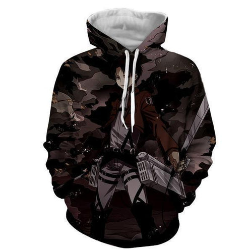 Levi Ackerman Hoodie- Attack On Titan 3D Hoodie - JACKET