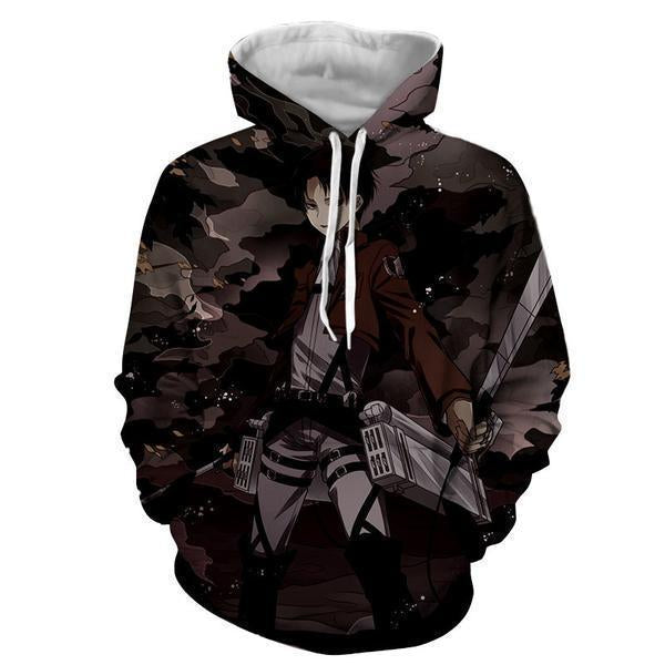 Levi Ackerman Hoodie- Attack On Titan 3D Hoodie - JACKET