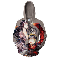 Load image into Gallery viewer, Naruto Hoodie-Naruto &amp; Hinata 3D Hoodie - Zip Up Jacket