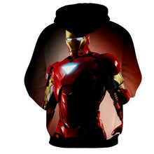 Load image into Gallery viewer, Iron Man Black 3D Printed Hoodie